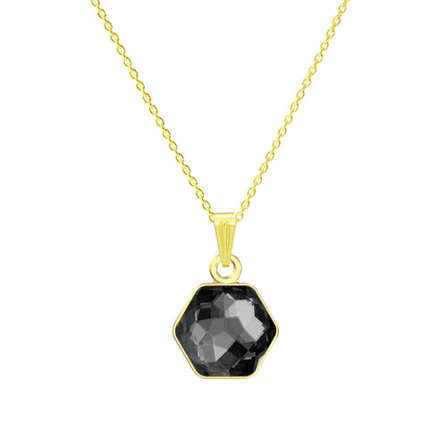 Кулон "Fantāzija (Silver Night)" с кристаллами Swarovski™